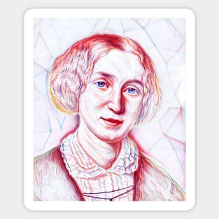 George Eliot Portrait | George Eliot Artwork Line Art Sticker